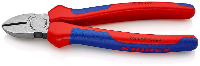 Clește sfic pentru tăiat KNIPEX, mânere multicomponent, 180 mm
