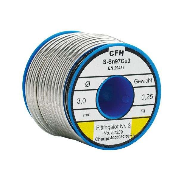 Cositor pentru fitinguri de cupru CFH 52339, WL 339, 250 g