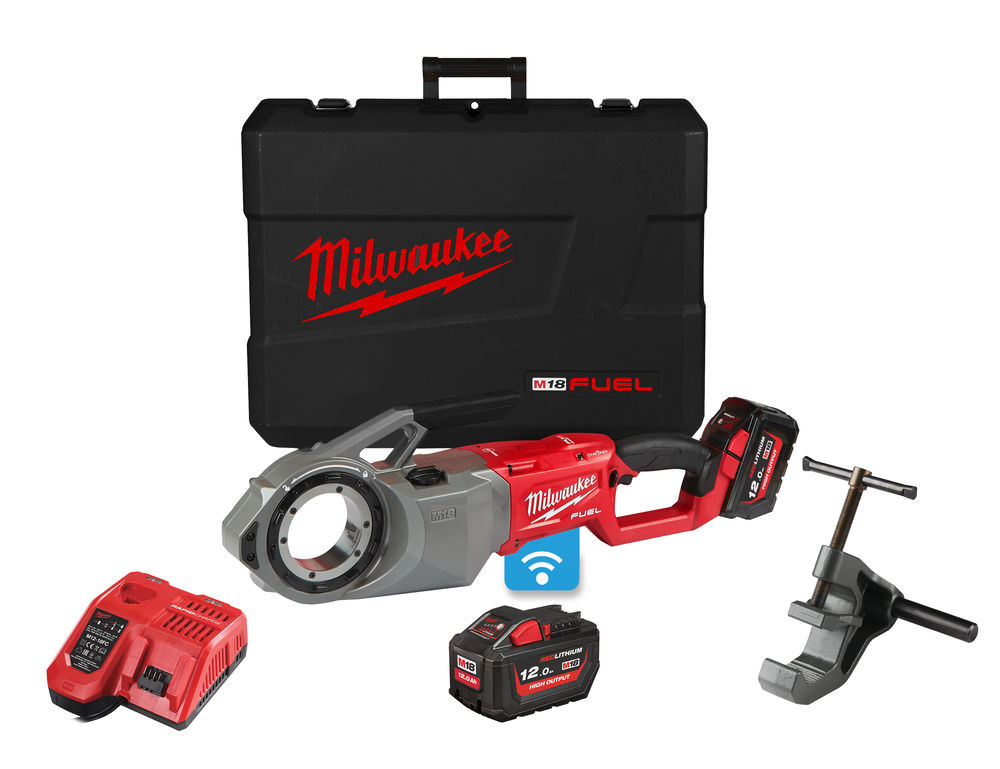 Dispozitiv de filetat țevi M18 FUEL ™ de 2″ cu ONE-KEY™ Milwaukee M18 FPT2-121C, alimentare cu acumulator - echipat