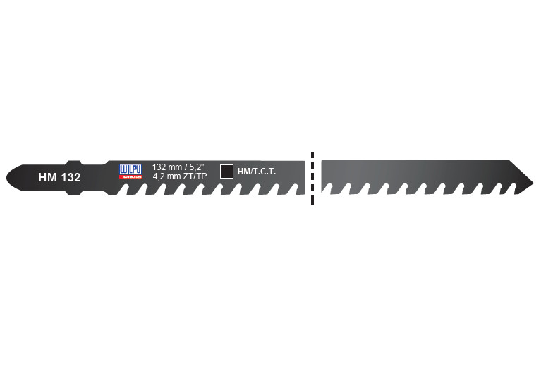 HM 132 Panza HM pentru fierastrau vertical, prindere T, multimaterial, DIM 132 x 7.8 x 1.9 mm