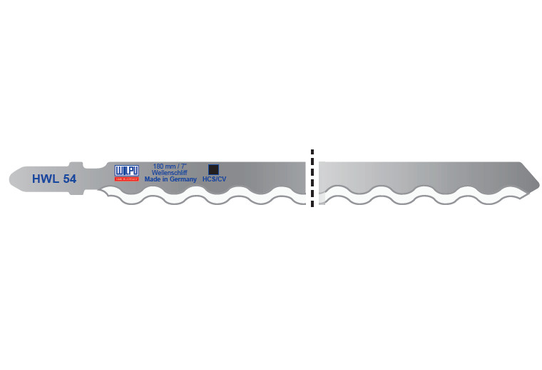 HWL 54 Panza HCS/CV pentru fierastrau vertical, prindere T, cauciuc si piele / 5 bucati, DIM 180 x 9.7 x 1.27 mm