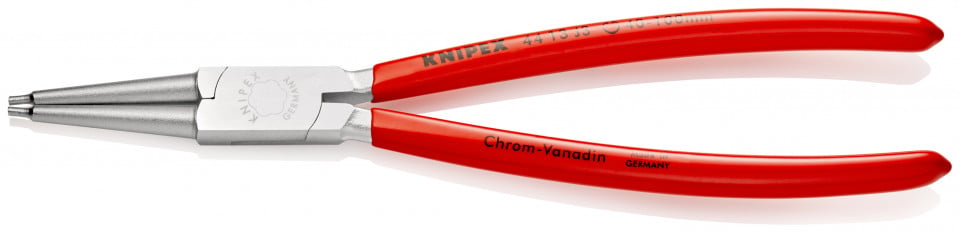 KNIPEX 44 13 J3 clește pentru inele de siguranță pentru inele interioare cu alezaje acoperite cu plastic cromat 225 mm