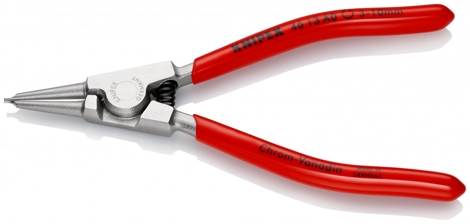 KNIPEX 46 13 A0 clește pentru inele de siguranță pentru inele exterioare pe axuri acoperite cu plastic cromat 140 mm