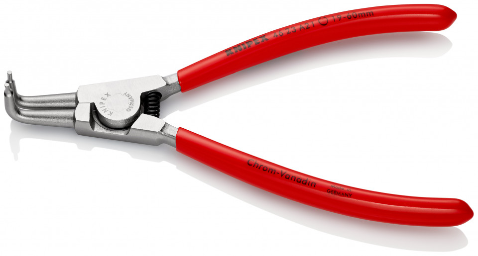 KNIPEX 46 23 A21 clește pentru inele de siguranță pentru inele exterioare pe axuri acoperite cu plastic cromat 170 mm