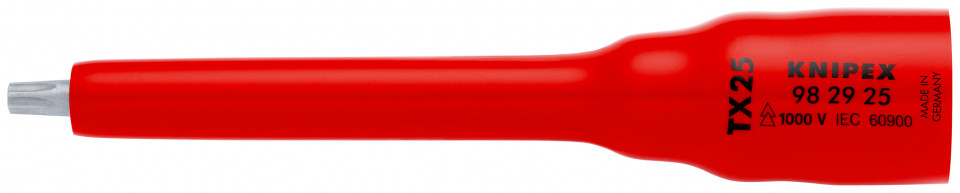 KNIPEX 98 29 25 adaos pentru cheie tubulară (bihexagonal) pentru TX25 123 mm