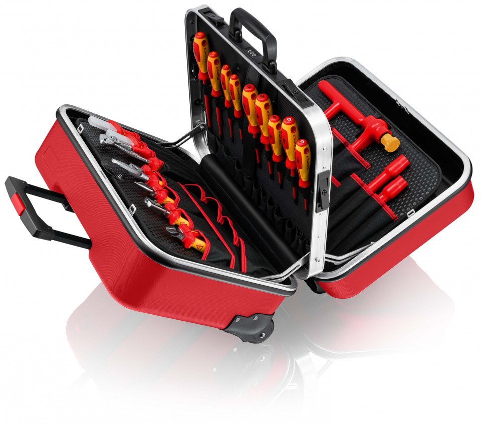 KNIPEX 98 99 15 Cutie de scule „BIG Twin Move RED” competență electrică