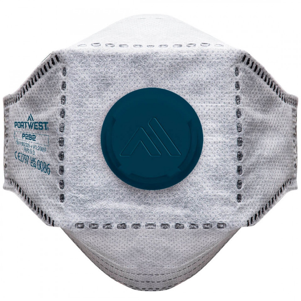Masca FPP2 EAGLE pentru Respiratie plata cu supapă de carbon P292 - set 10 buc