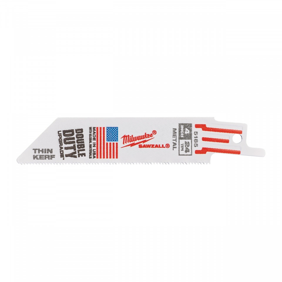 Metal: Pânze THIN KERF Milwaukee SM 100 x 24 Tpi - 5 bucati