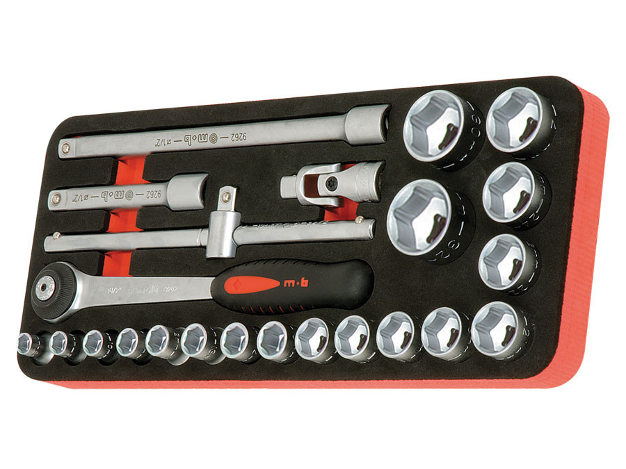 Modul MOB OSC cu 23 capete tubulare si accesorii 1/2” DH - 23 scule, 8-32 mm