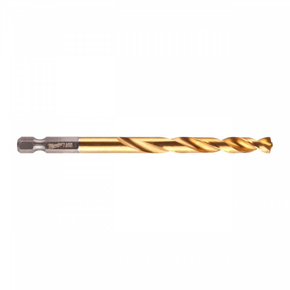 RED HEX - Burghie SHOCKWAVE™ HSS-Ground Titan pentru metal Milwaukee Ø 7x66x109 mm - blister 1 buc