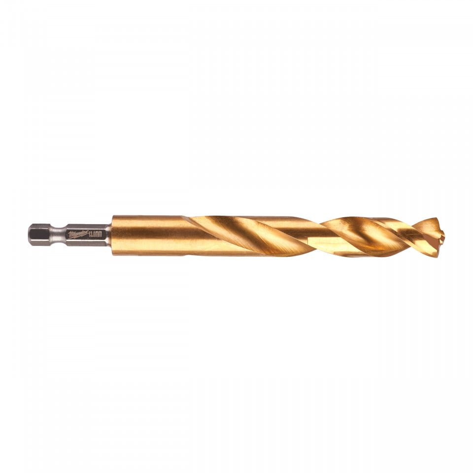 RED HEX - Burghie SHOCKWAVE™ HSS-Ground Titan pentru metal Milwaukee Ø 13x83x130 mm - blister 1 buc