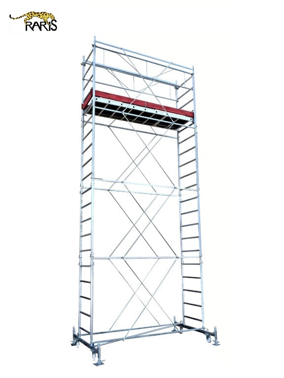 Schele RARIS, profesionale, mobile, din aluminiu, cu suprafata podina 1,6x1,4 m, Hlucrumax: 4,3-14,3 m, tip W1,6