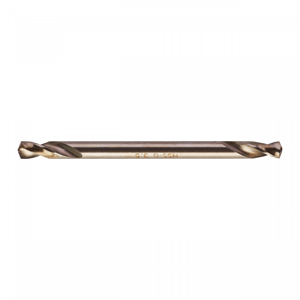 Set 10 burghie HSS Ground pentru metal cu două vârfuri MILWAUKEE Ø 3.5x14x52 mm