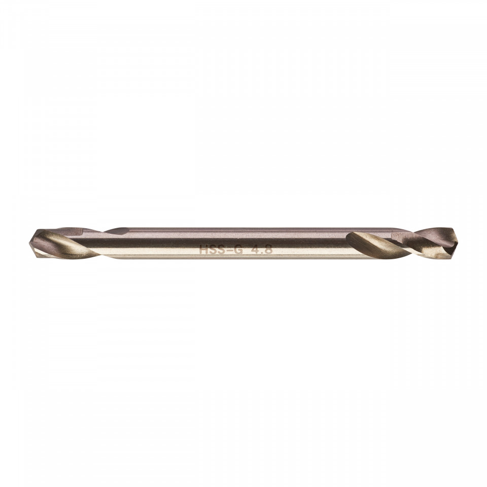 Set 10 burghie HSS Ground pentru metal cu două vârfuri MILWAUKEE Ø 4.8x18x62 mm