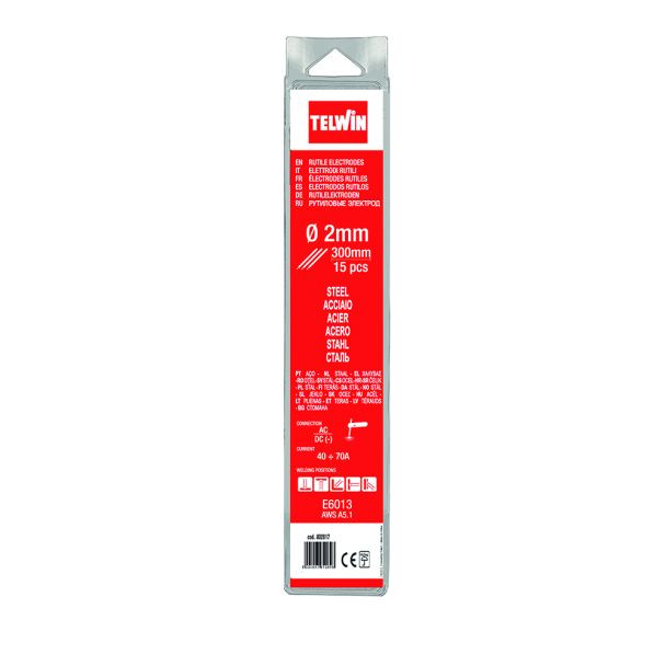 Set 15 electrozi rutilici 2 mm Telwin 802617, E6013