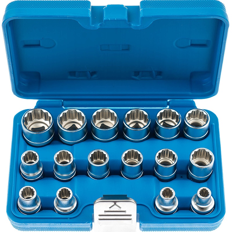 Set 16 chei tubulare 1/2", 8-24 mm, 12p