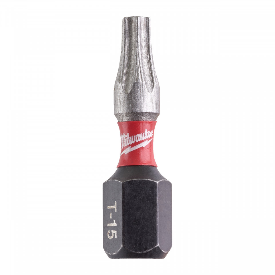 Set 25 buc cap surubelnita Torx (TX) TX15 x 25 mm Milwaukee SHOCKWAVE