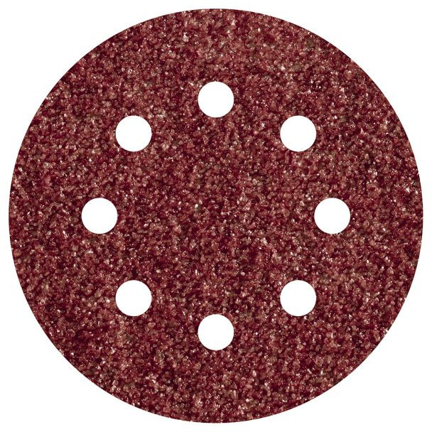 Set 25 foi abrazive Wolfcraft 2070100, prindere velcro, pentru lemn, D 125 mm, P80
