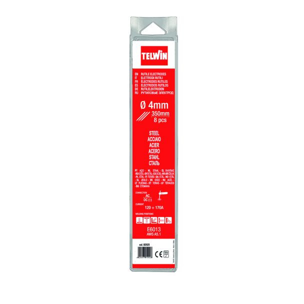 Set 8 electrozi rutilici 4 mm Telwin 802620, E6013