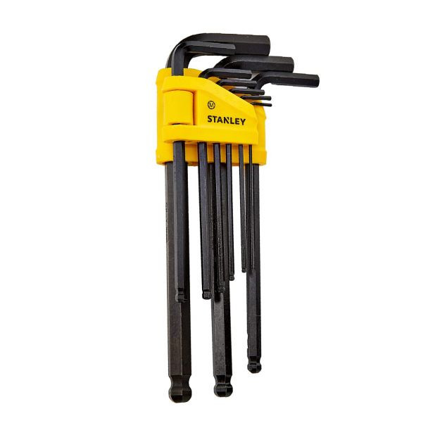 Set 9 chei imbus ''L'' metric Stanley 0-69-256, 1.5-10 mm