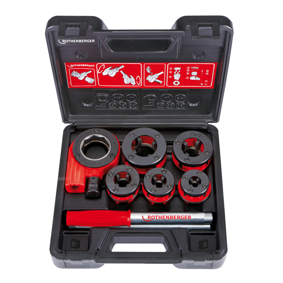Set clupa de filetat SUPER CUT 3/8-1/2-3/4-1-1.1/4"