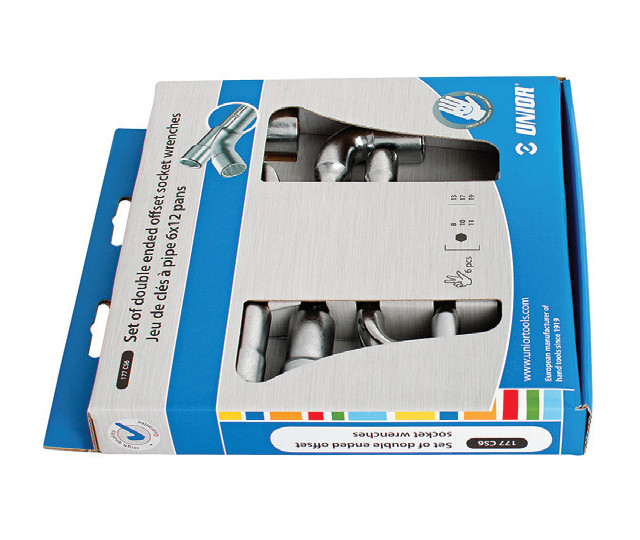 Set de chei pipa in cutie de carton 6 PIESE 8-19 mm