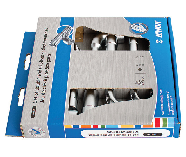 Set de chei pipa in cutie de carton 6 PIESE 8-19 mm