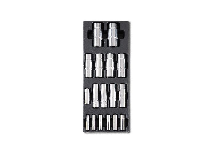 Set tubulare lungi Beta 1/4 (6-12mm) si 1/2 (13-27mm) in suport termoformatat T103