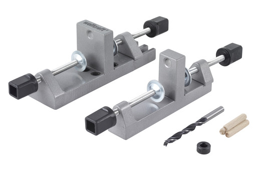 Set universal de dibluire cu prindere simpla Wolfcraft 3750000 pentru dibluri de 6,8,10mm cu grosimi de 12 - 30 mm
