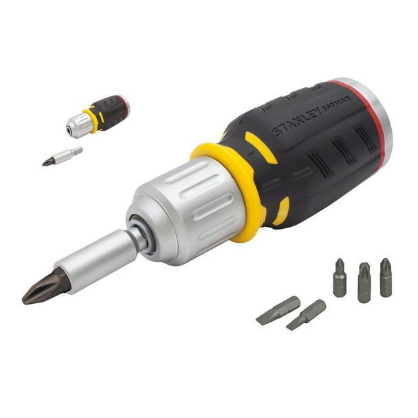 Surubelnita scurta cu clichet si 6 biti Stanley FATMAX FMHT0-62688