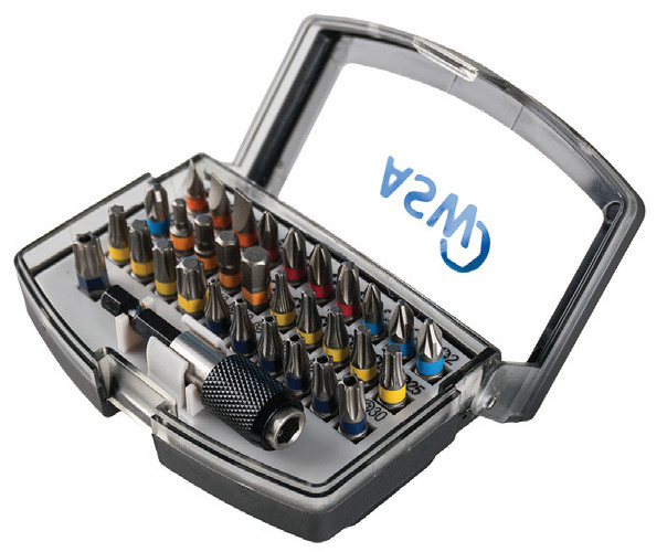 Trusa 32 piese ASW biti si accesorii, Hex 1/4"
