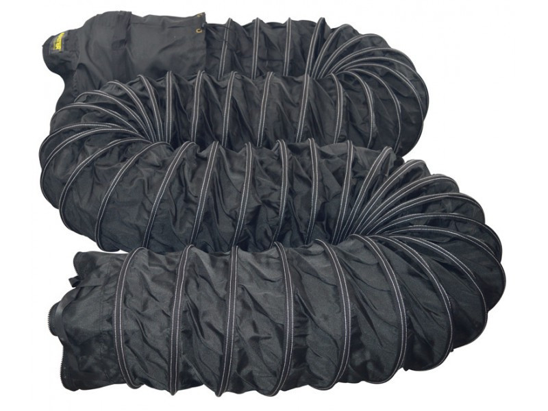 Tubulatura flexibila negra 340 MM X 760 CM cu geanta