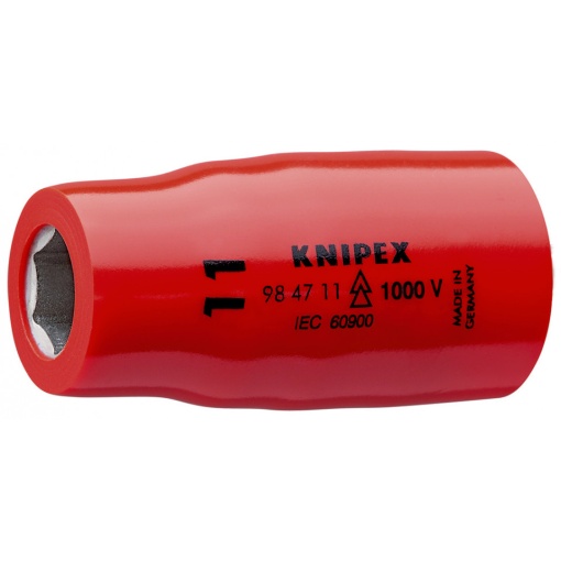 Adaos hexagonal pentru chei tubulare, pentru șuruburi cu cap hexagonal cu element rectangular interior Knipex de 1/2" 54 mm