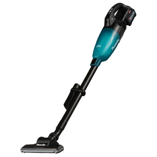 Aspirator vertical Makita XGT 40Vmax, 21 kPa, livrat cu 2 acumulatori 2,0Ah