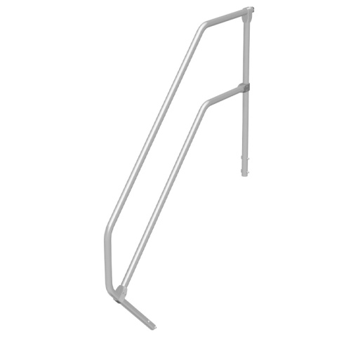 Balustrada de protectie Krause pentru scari cu podest cu 2 trepte