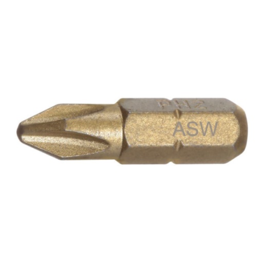 Bit hexagonal ASW 1/4” DIN/ISO 1173 Forma C 6,3 – profil Phillips PH 2