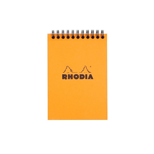 Blocnotes A6, spirală, 80 file, Rhodia Classic, orange