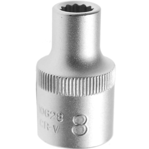 Cheie tubulara 12 puncte (dublu hexagon), 8mm, 1/2"
