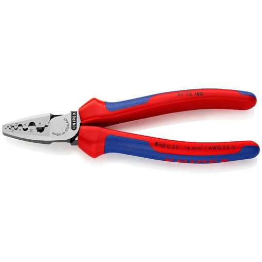 Cleste de sertizare pentru ferule, KNIPEX, 180 mm