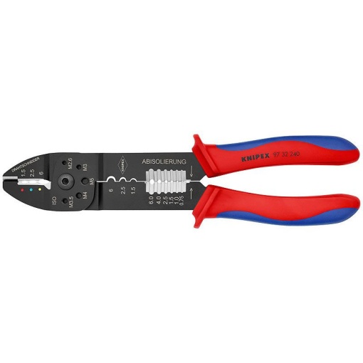 Cleste de sertizare si dezizolat, KNIPEX, 0.5 - 6.0 mmp, 240 mm