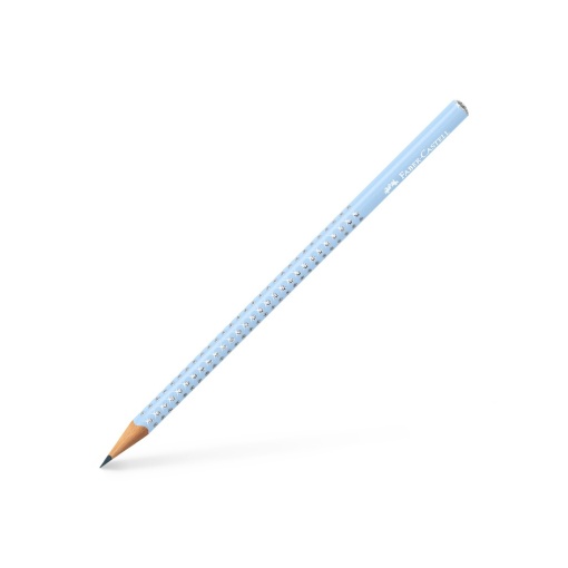 Creion grafit B rotund sparkle bleu sky 2024 Faber-Castell
