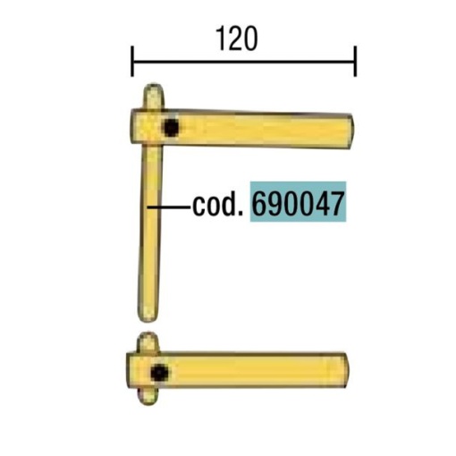 Electrod drept pentru sudura in puncte Telwin 690047, lungime 130 mm, diametru 12 mm