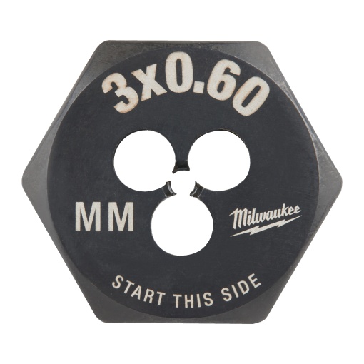 Filiera hexagonala Milwaukee pentru filet metric, M3-0.60