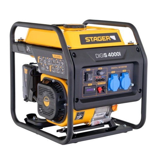 Generator Stager DigiS 4000i digital invertor open-frame 4kW, monofazat, benzina, G2, autonomie pana la 13h
