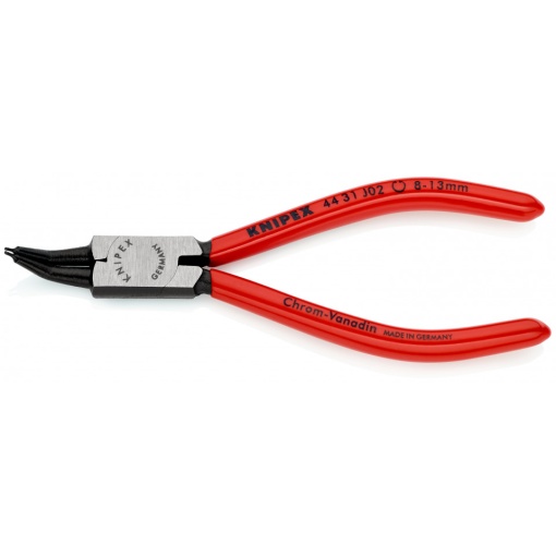 KNIPEX 44 31 J02 clește pentru inele de siguranță pentru inele interioare cu alezaje angular la 45° acoperite cu plastic vopsit negru 140 mm