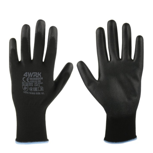 Manusi de lucru 4WRK MONSOON XKS6002 BB, BLACK XXL