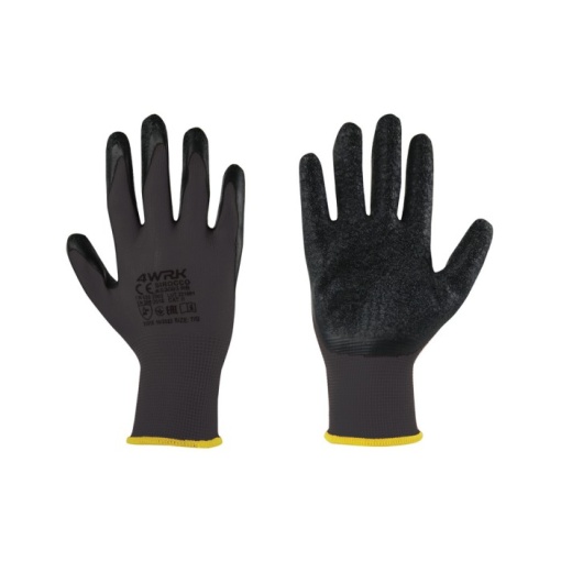 Manusi de lucru 4WRK SIROCCO XKS3003 BB, poliester/latex poros CAT.II XL