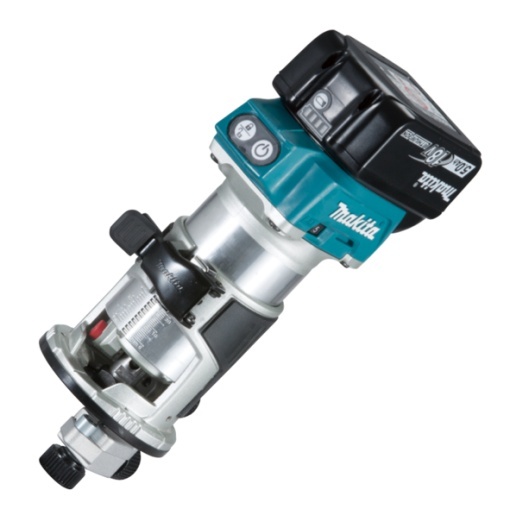 Masina de frezat unimanuala Makita LXT 18V, 8 mm, livrat cu 2 acumulatori