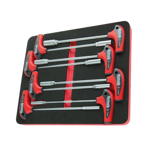 Modul MOB OSC cu 8 capete chei tubulare cu maner T - 260×160×50 6-14 mm