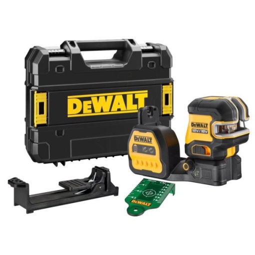 Nivela laser cu linii si puncte DeWalt DCE822NG18, raza verde, 30 m, compatibila cu acumulator XR 12V si 18V, in valiza TSTAK